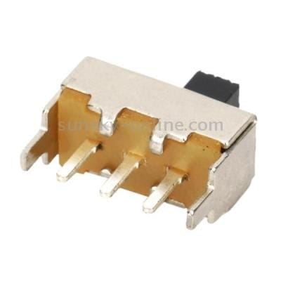 100 pcs Mini Slide Switch DIY Parts (Silver)