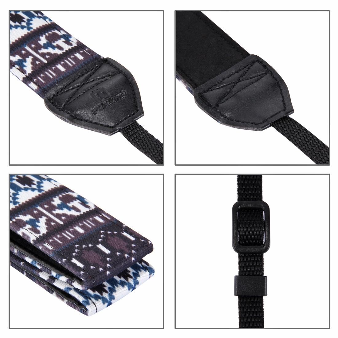 PULUZ  Retro Ethnic Style Multi-color Series Shoulder Neck Strap Camera Strap for SLR / DSLR Cameras (Style1)
