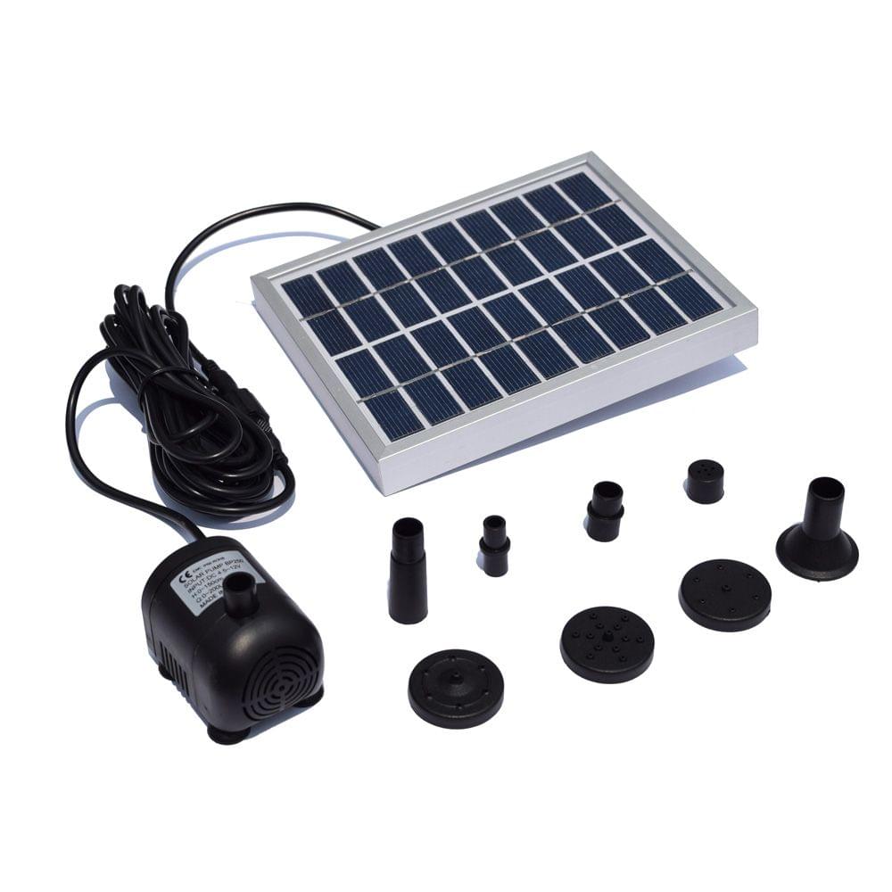 Small Type Landscape Pool Garden Fountains 9V 2W Solar Power