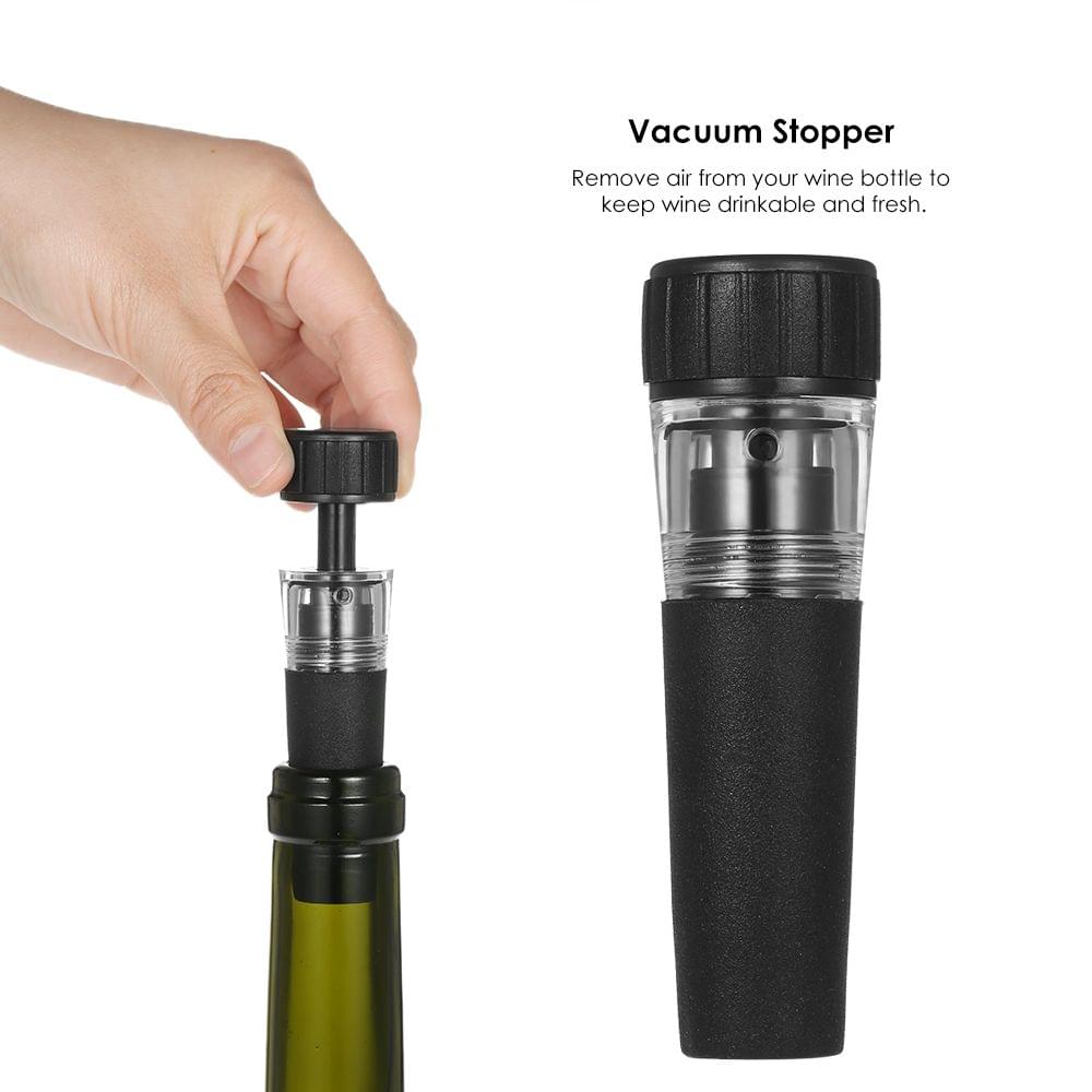 New Pump Air Pressure Wine Bottle Opener Corkcrew with Foil - 4