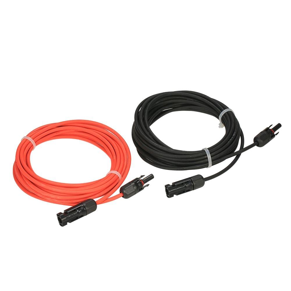 1 Pair 30 Feet Black + 30 Feet Red 10AWG Solar Panel - 30Ft 10AWG