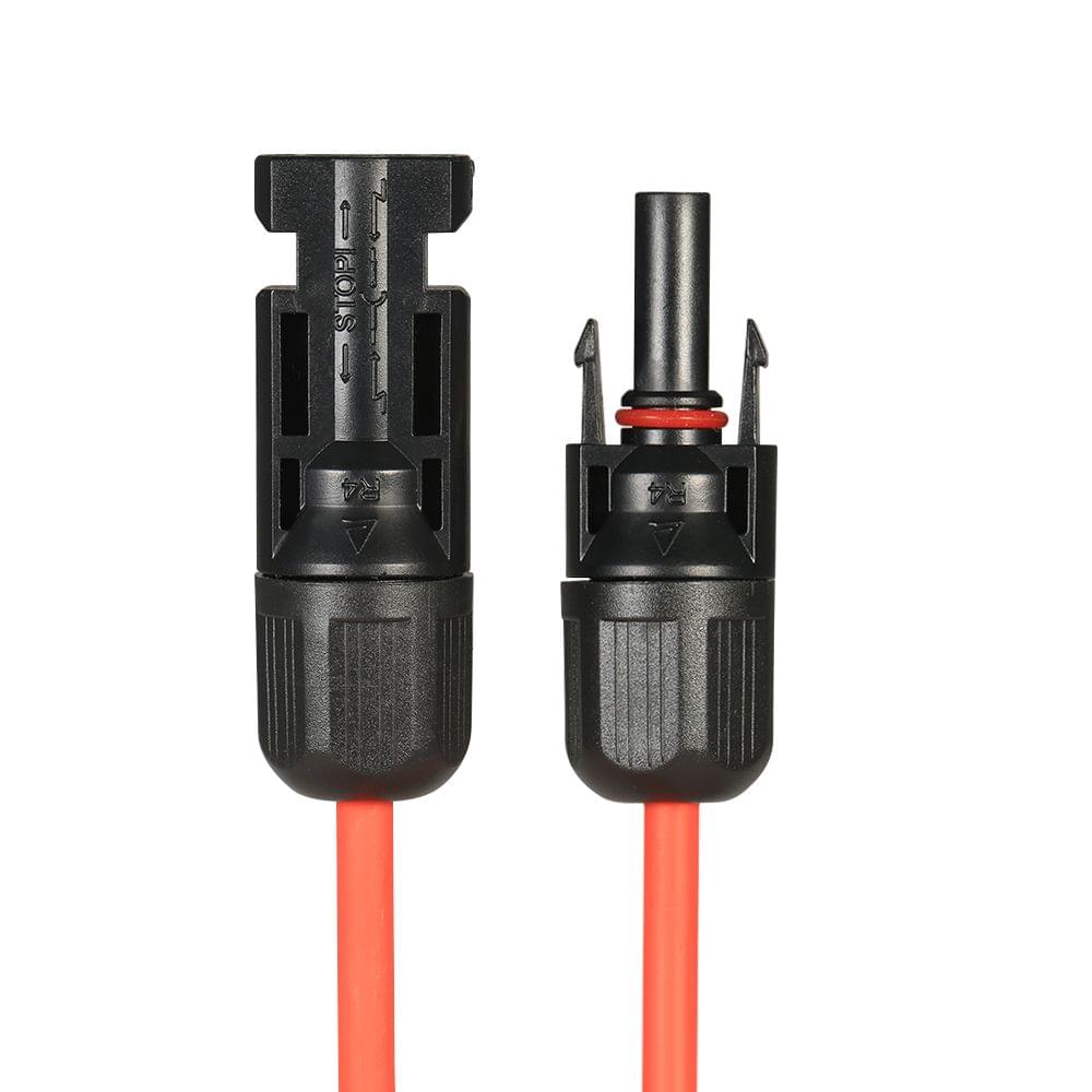 1 Pair 30 Feet Black + 30 Feet Red 10AWG Solar Panel - 30Ft 10AWG