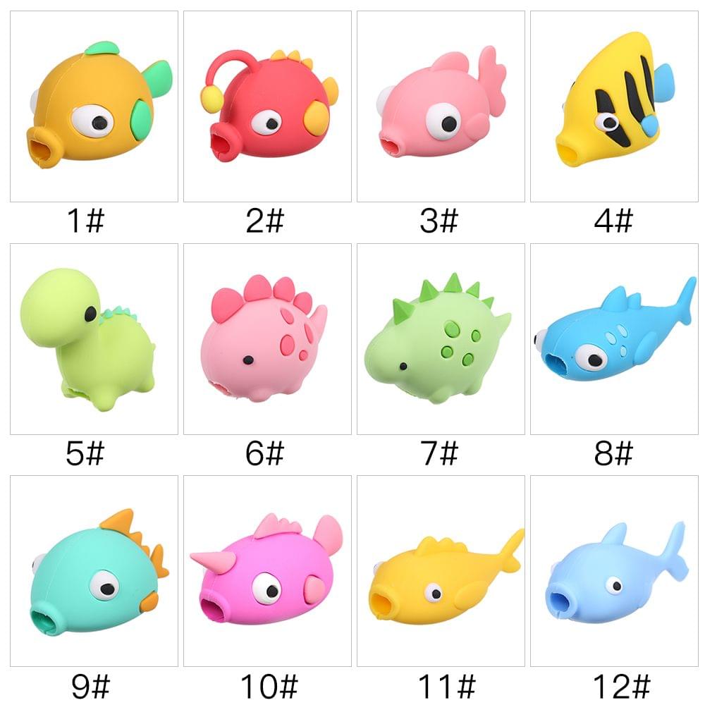 Cute Animal Cable Bite USB Charging Protector Cover for - 8