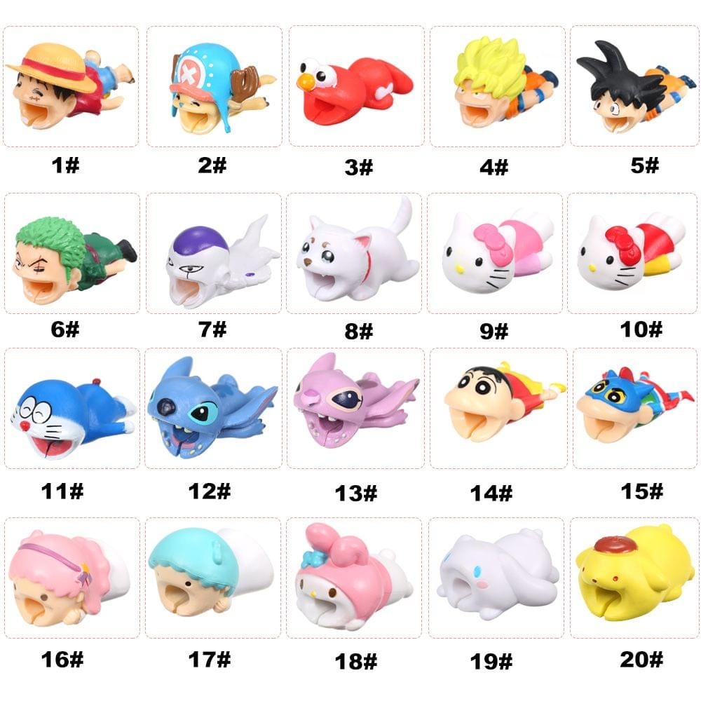 Cute Animal Cable Bite USB Charging Protector Cover for - 1
