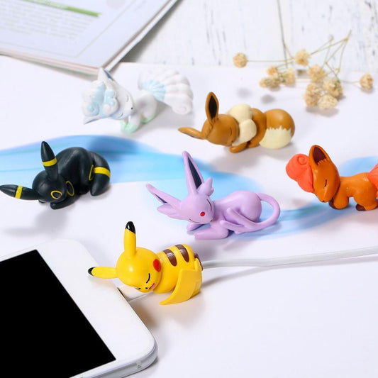 Pokemon Pikachu Cute Animal Bite USB Charging Protector