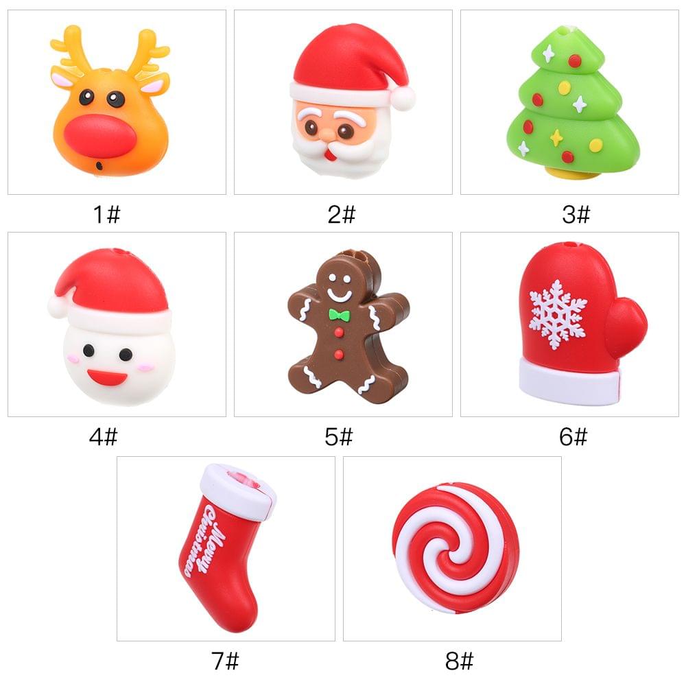 Cute Christmas Themed Cable Bite USB Charging Protector - 1