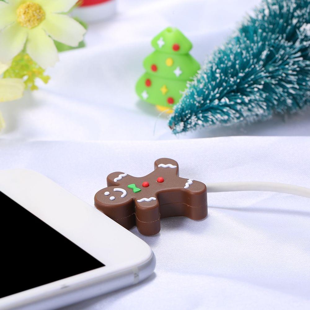 Cute Christmas Themed Cable Bite USB Charging Protector - 5