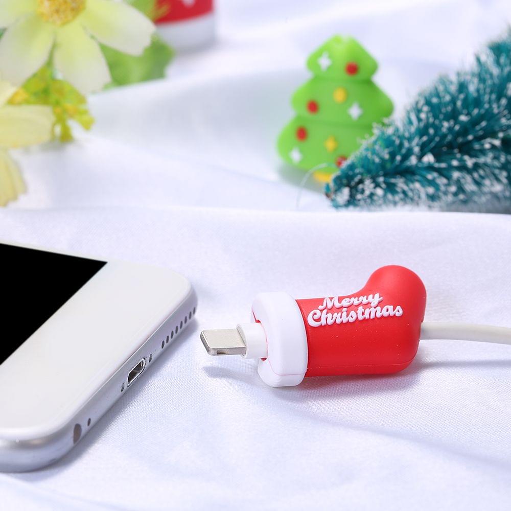 Cute Christmas Themed Cable Bite USB Charging Protector - 7