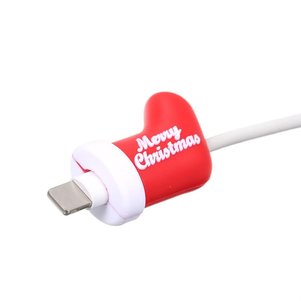 Cute Christmas Themed Cable Bite USB Charging Protector - 7