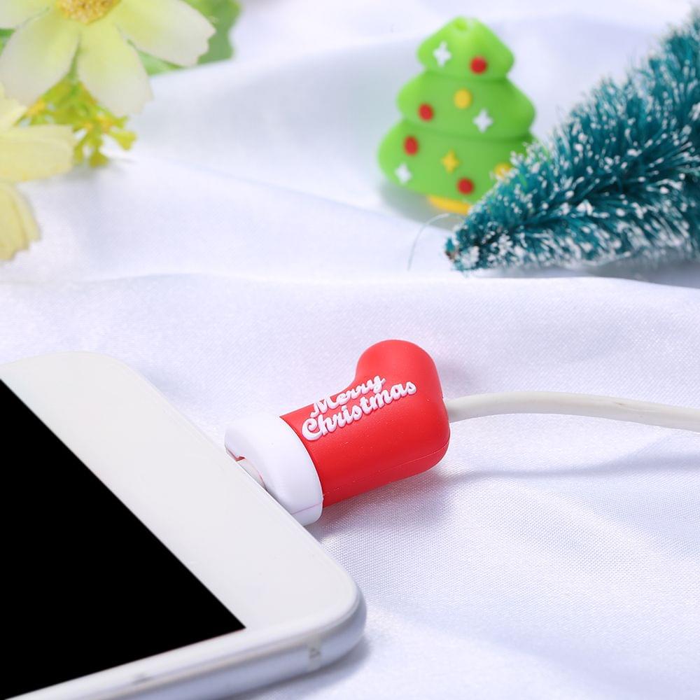 Cute Christmas Themed Cable Bite USB Charging Protector - 7