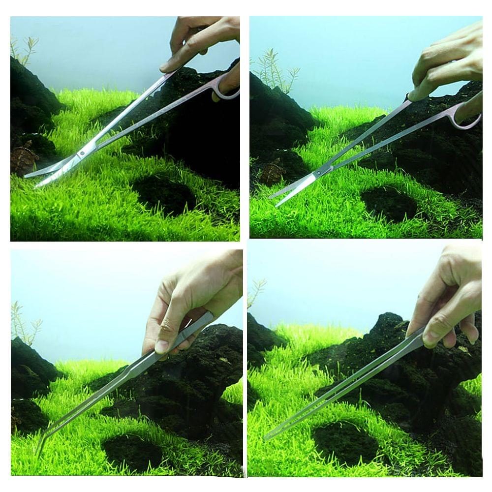 5pcs/set Aquarium Maintenance Tools Aquatic Plant Tweezers