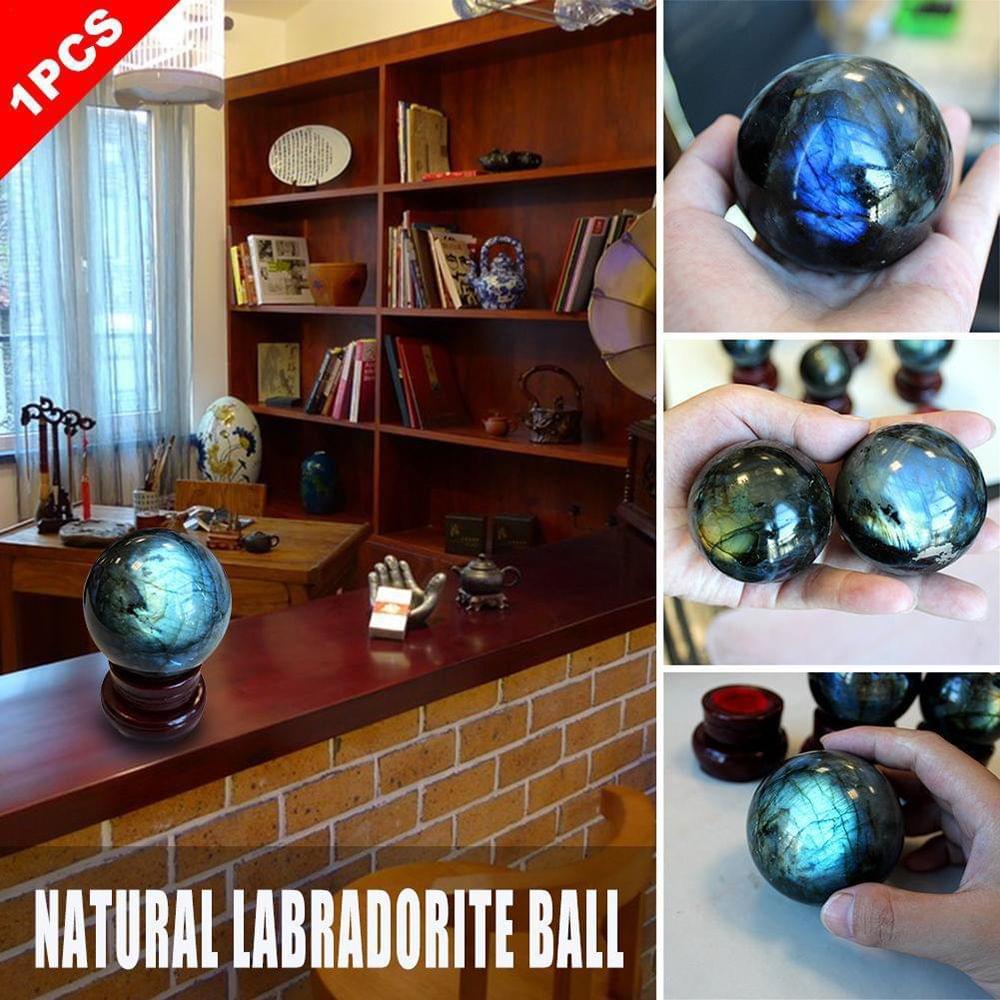 Natural Labradorite Quartz Amethyst Sphere Crystal Ball - Labradorite Ball