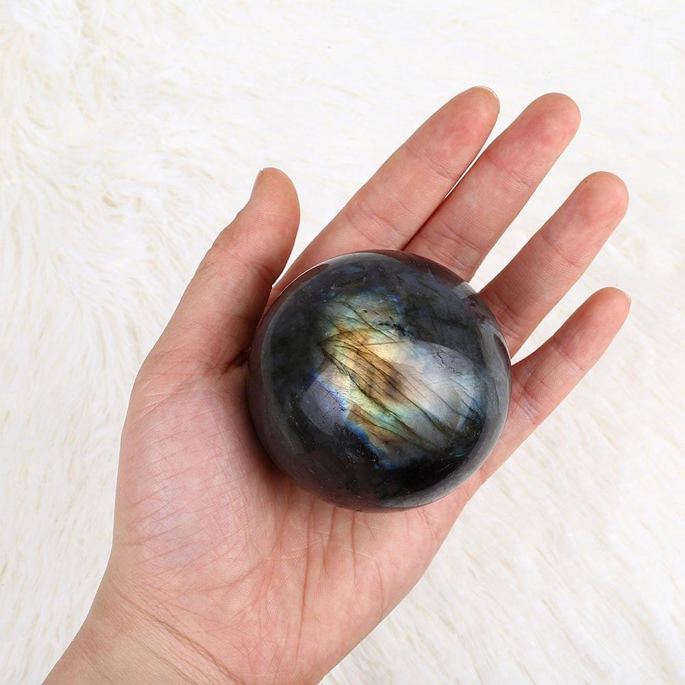 Natural Labradorite Quartz Amethyst Sphere Crystal Ball - Labradorite Ball