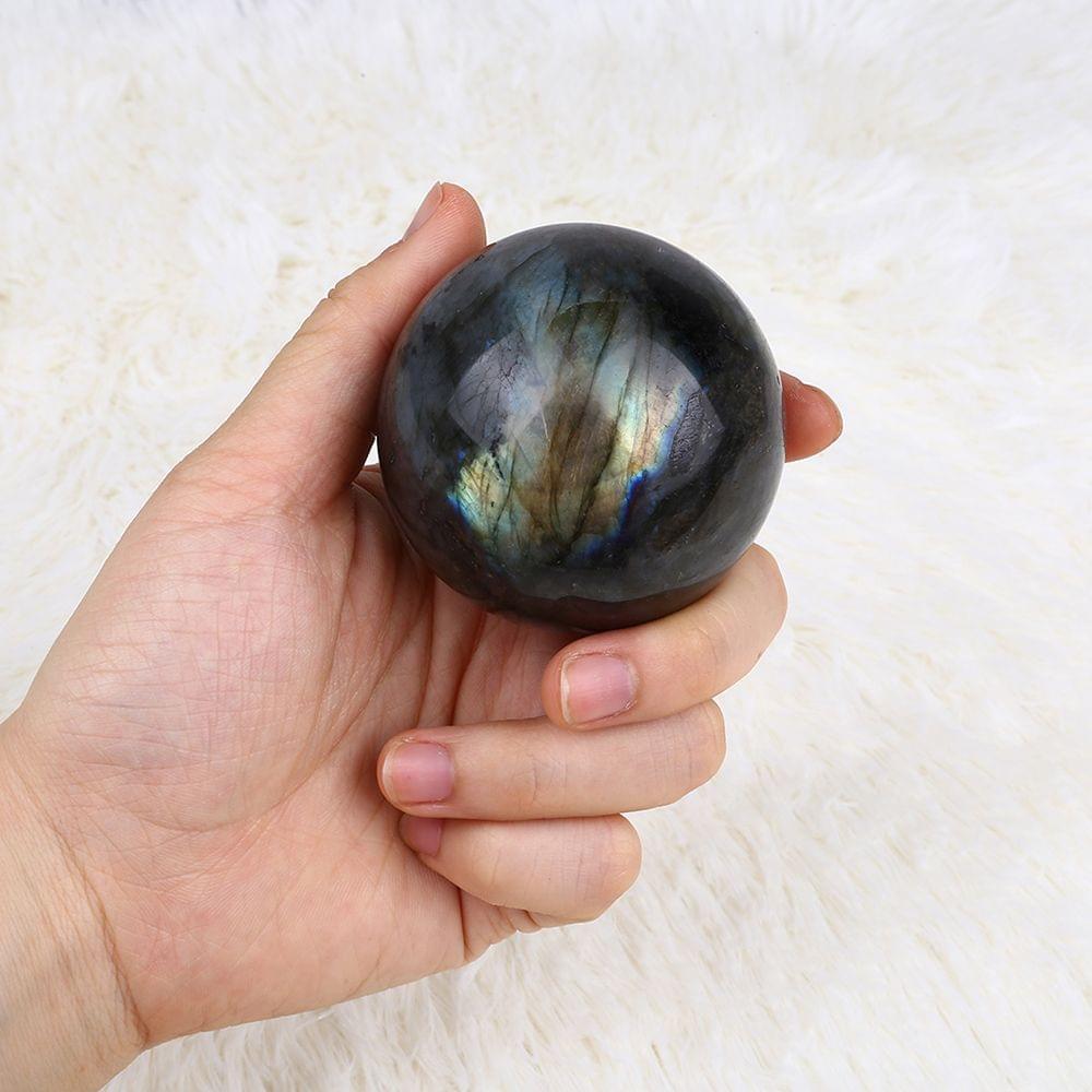 Natural Labradorite Quartz Amethyst Sphere Crystal Ball - Labradorite Ball