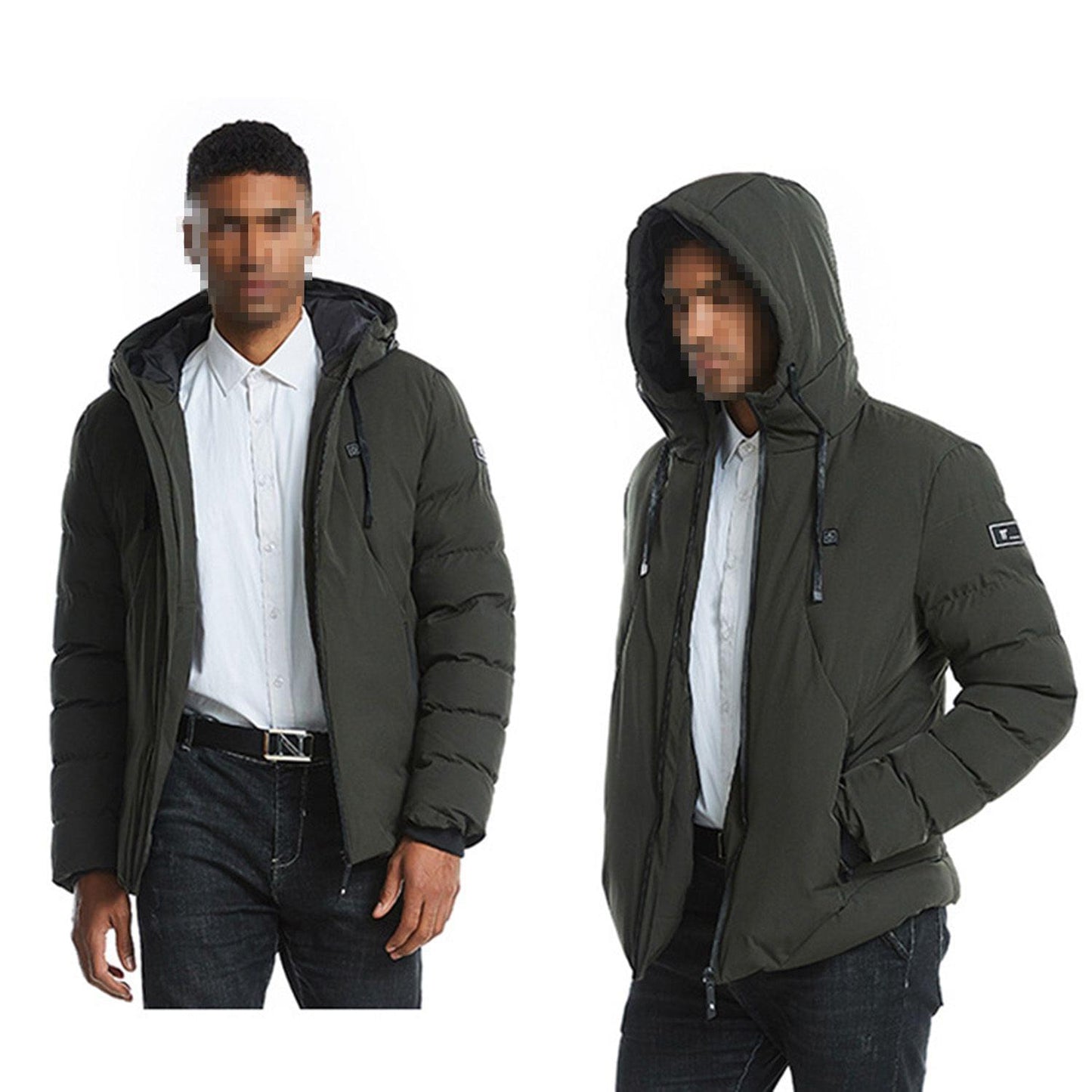 Heated Jackets Men Women Winter Warm USB Heated Down Jackets