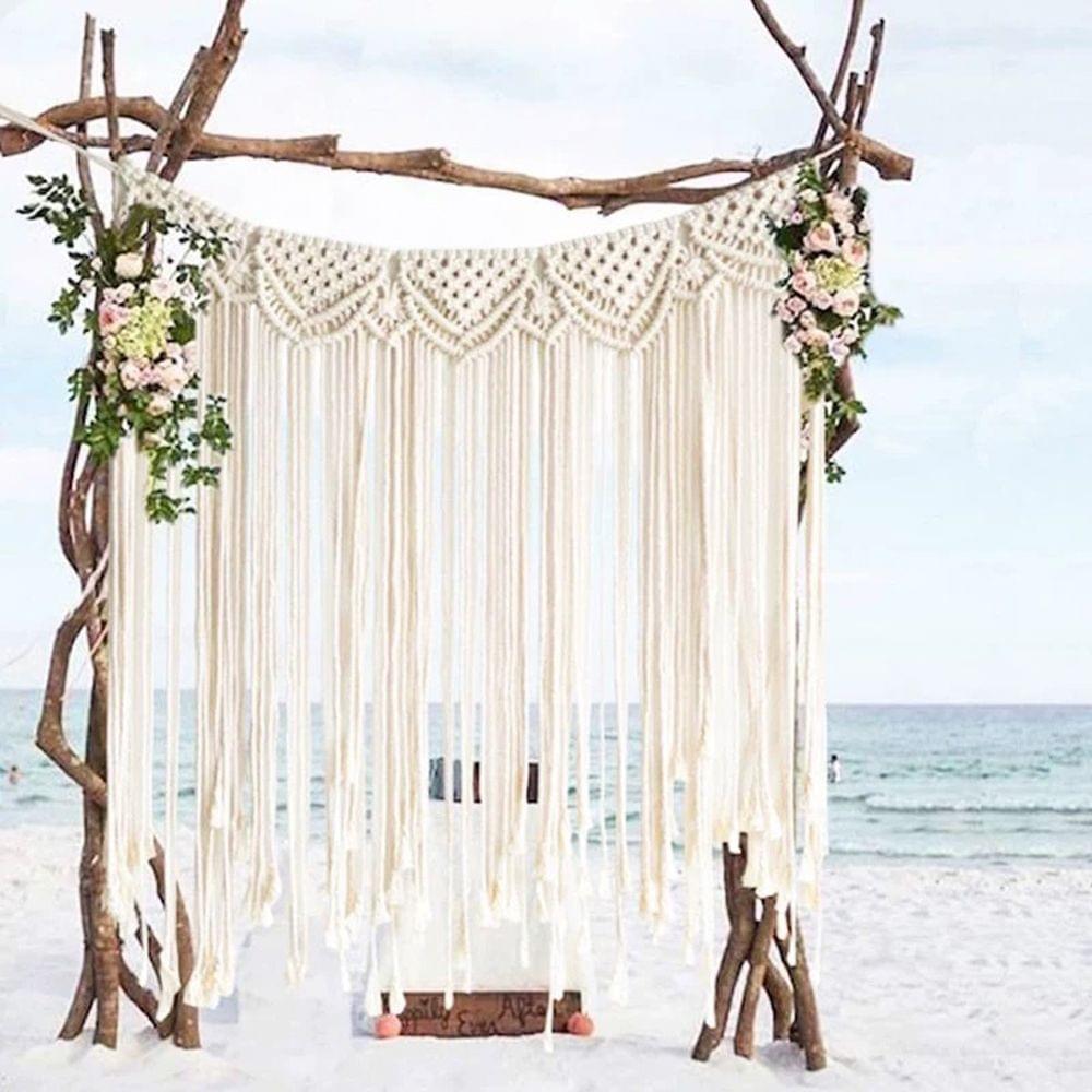 Wall Hanging Handmade Woven Macrame Wall Tapestry Large - 1