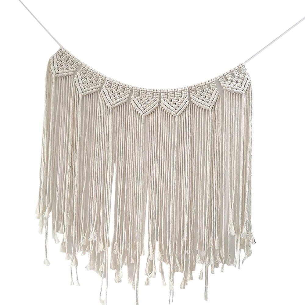 Wall Hanging Handmade Woven Macrame Wall Tapestry Large - 2