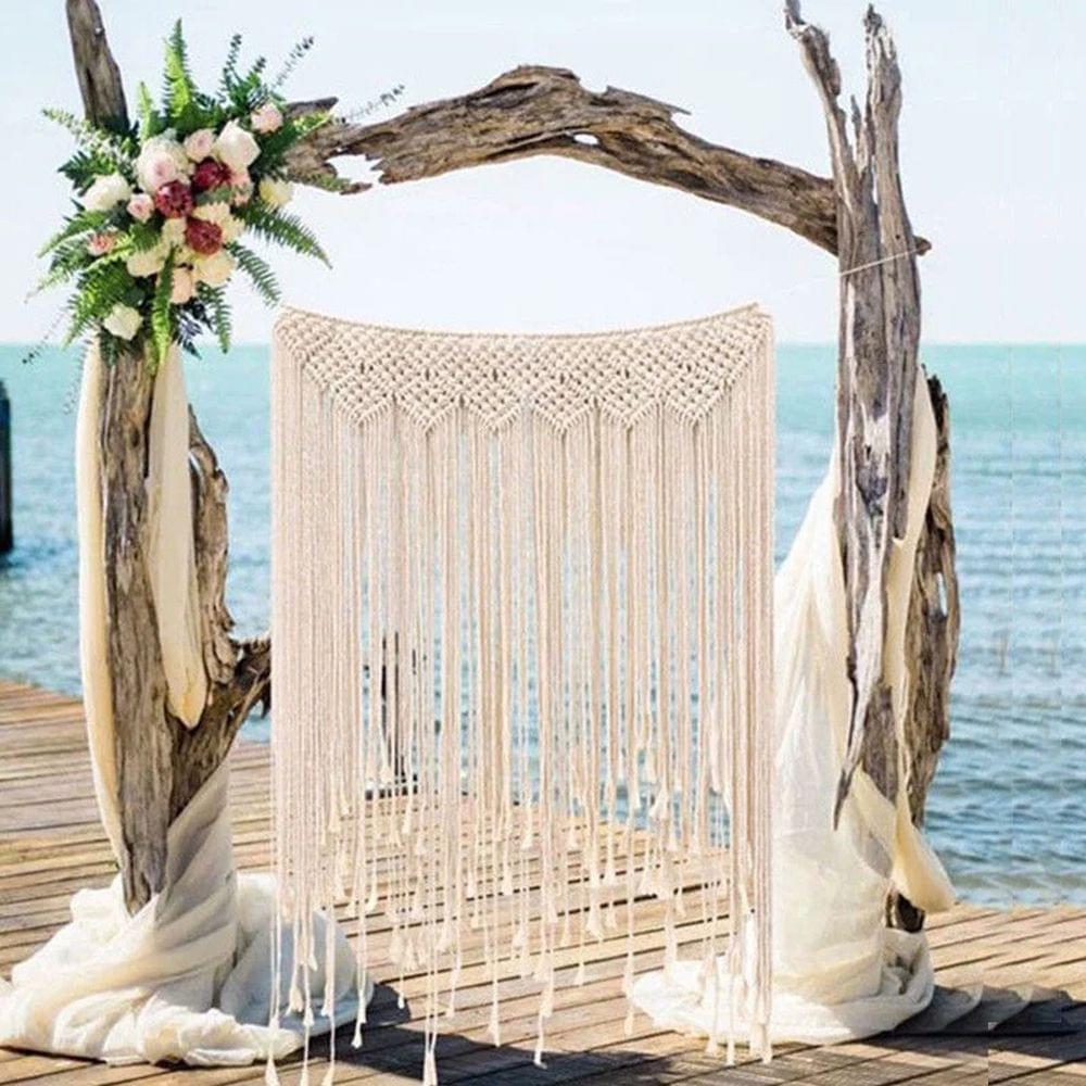 Wall Hanging Handmade Woven Macrame Wall Tapestry Large - 2