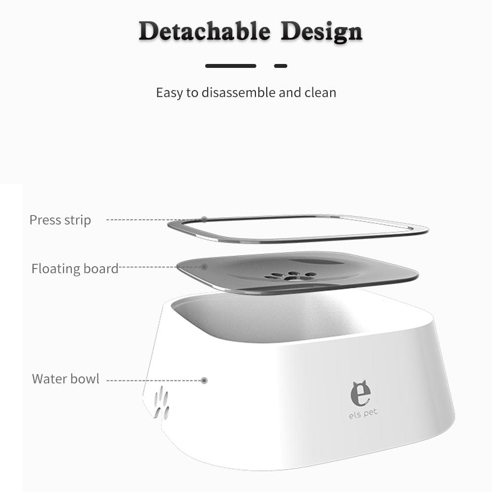 Pet Dog Water Drinking Floating Bowl 1.5L Spill-proof Water