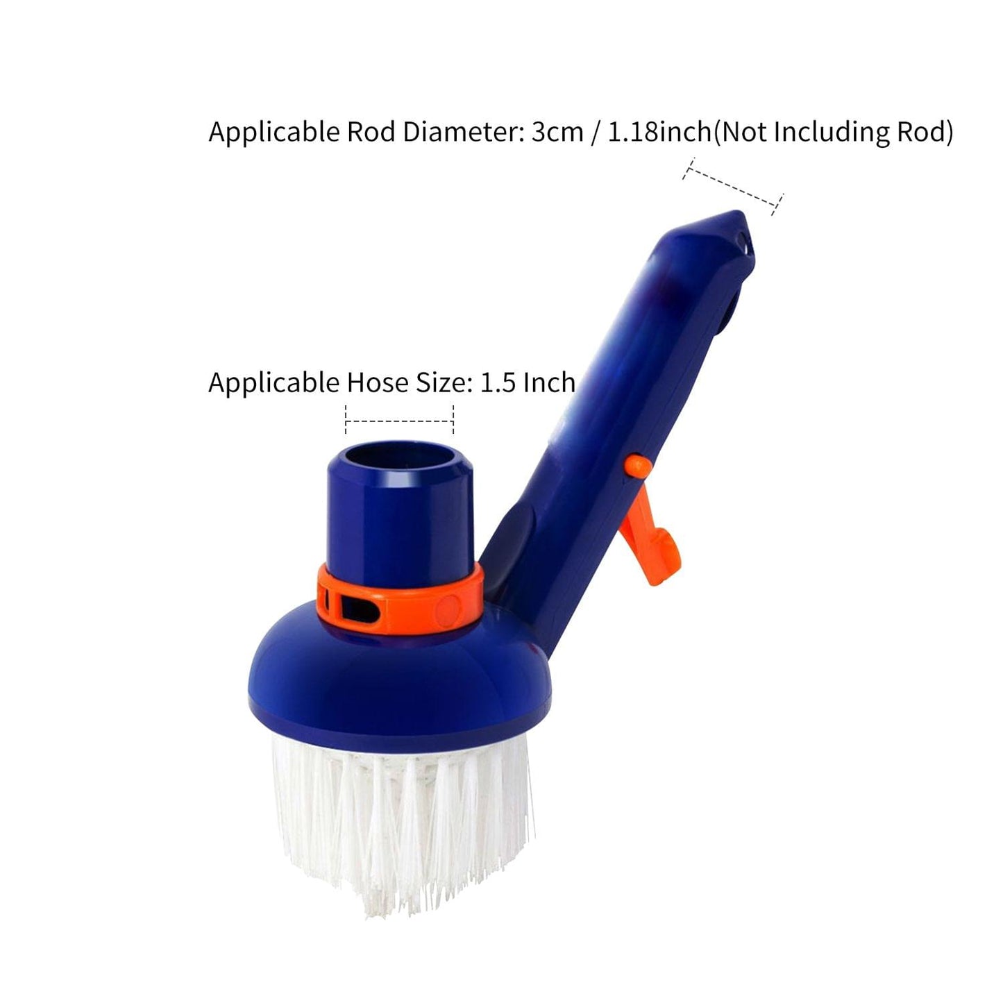 Swimming Pool Corner Steps Brush Heavy Duty Scrubbing Power