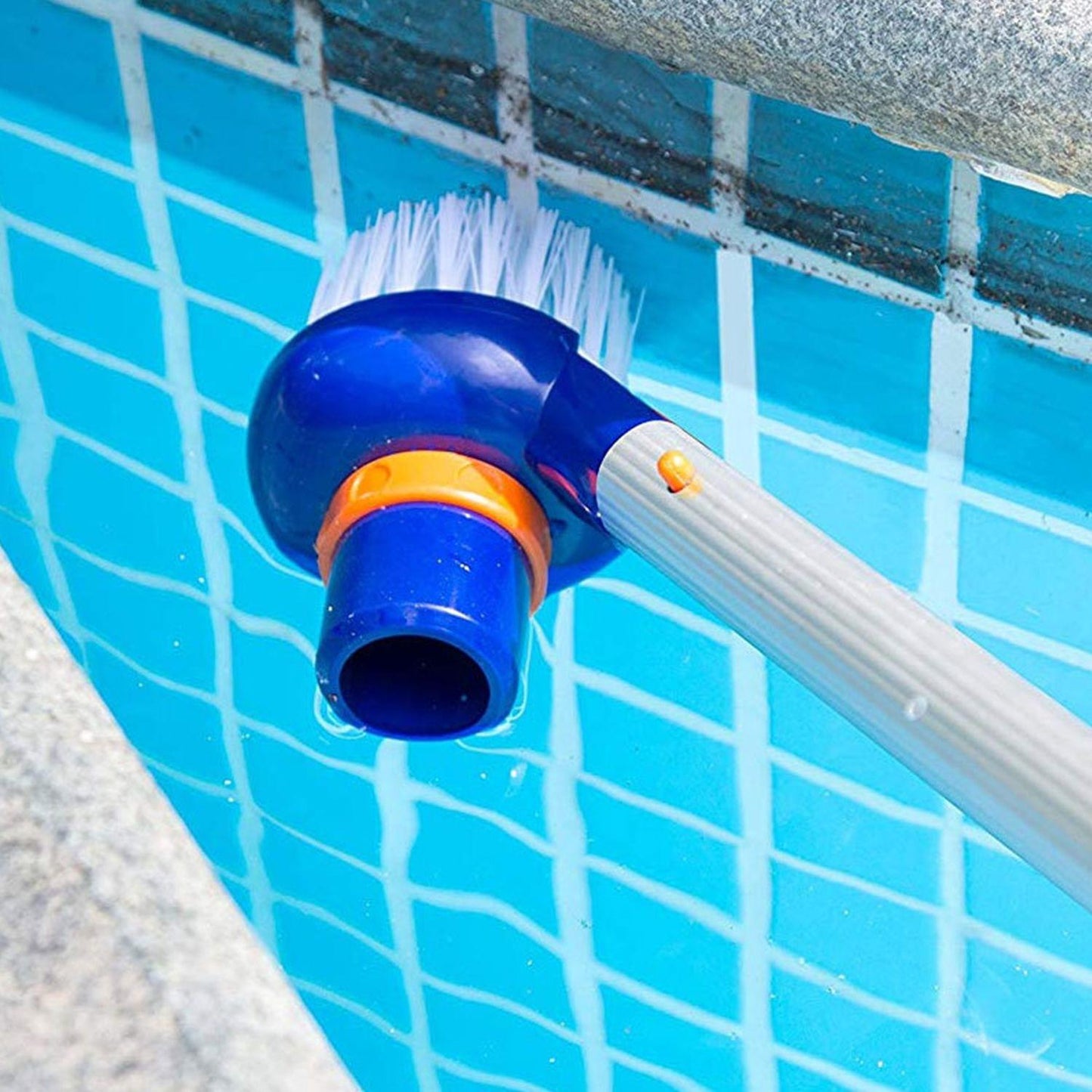 Swimming Pool Corner Steps Brush Heavy Duty Scrubbing Power