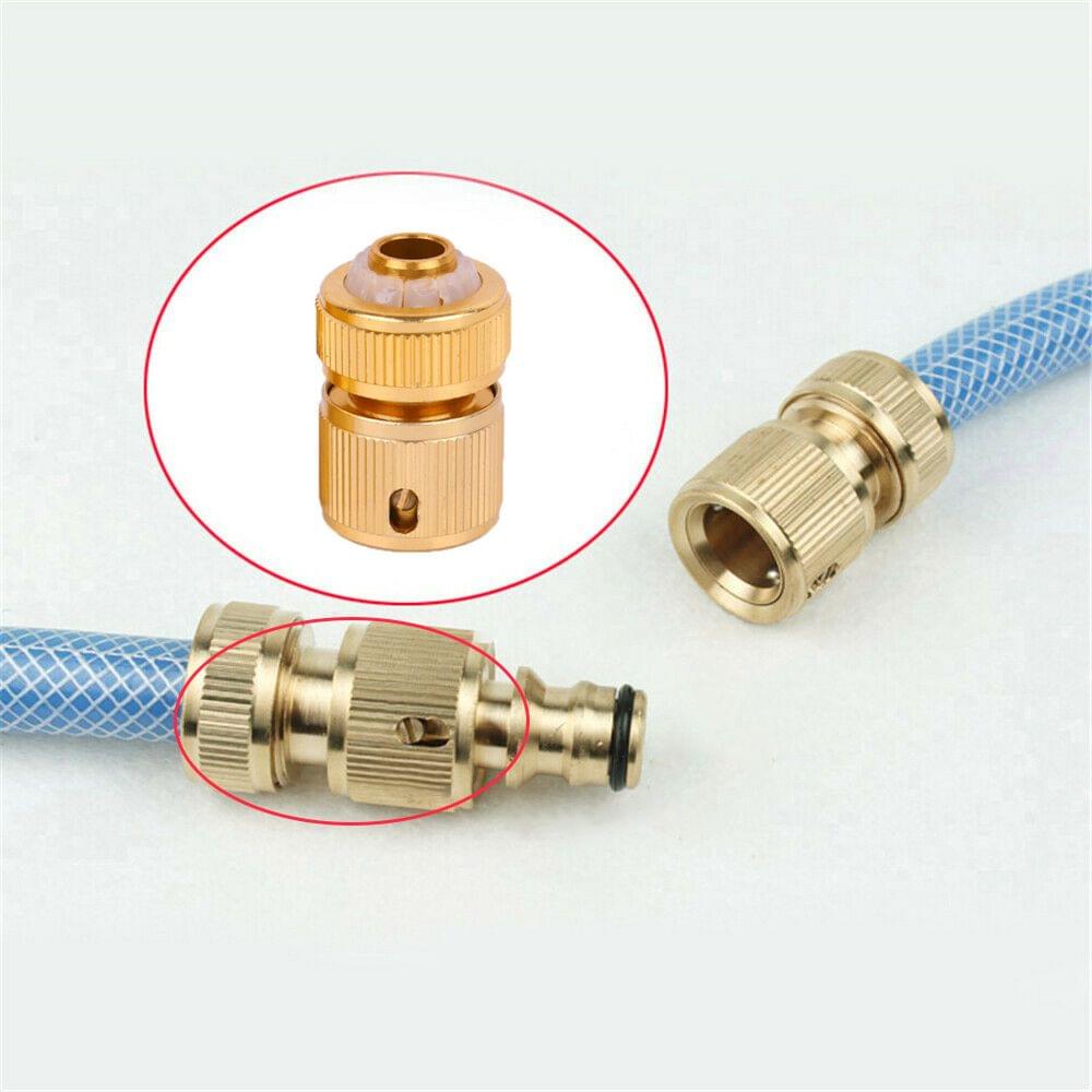 4Pcs Brass 1/2 Inch Hose Connector Garden Watering Water Tap