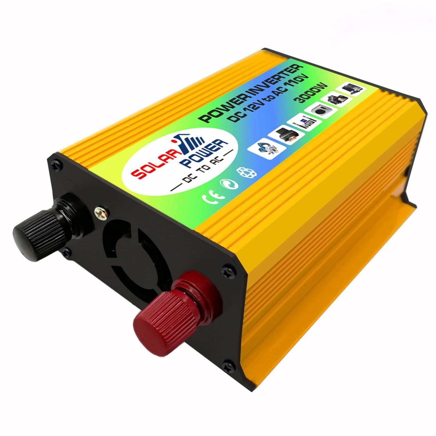 Peaks Power 3000W Modified Sine Wave Inverter High Frequency - 220V (Black)
