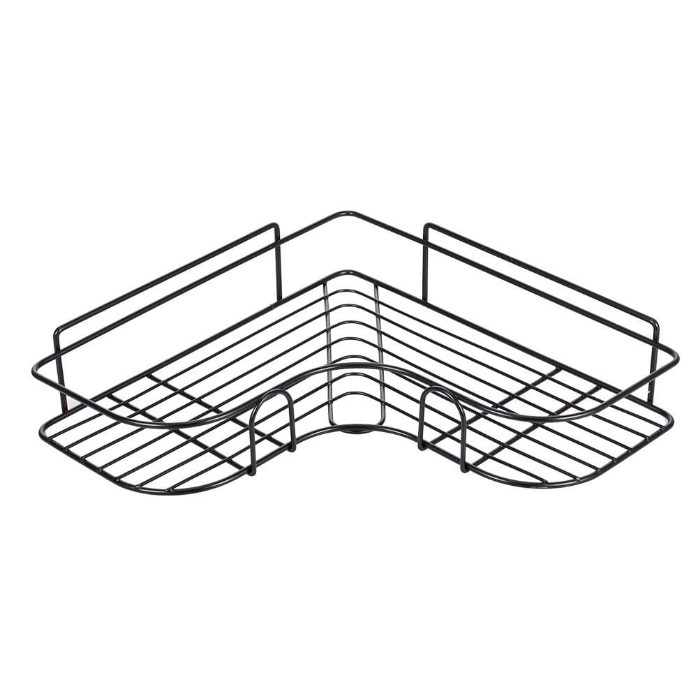 Iron Corner Shelf with Sticker Shower Caddy Shelf Bathroom