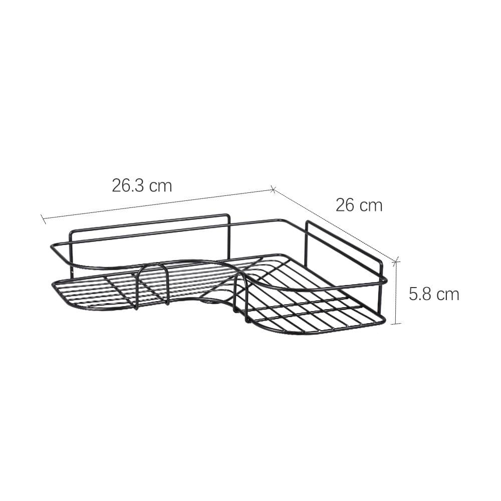 Iron Corner Shelf with Sticker Shower Caddy Shelf Bathroom