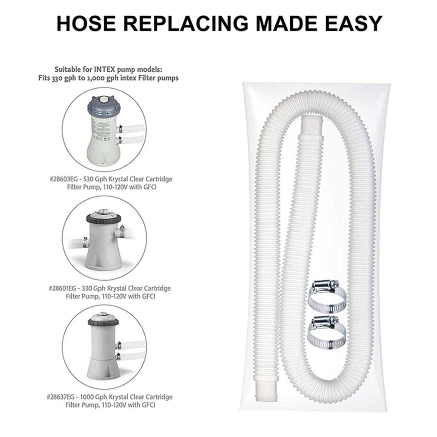 Swimming Pool Filter Hose Pool Pump Replacement Hose