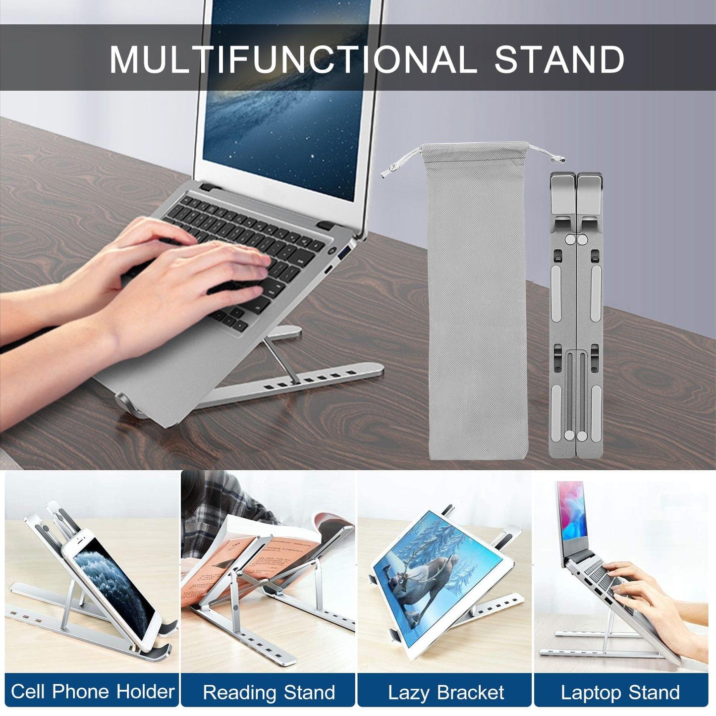 Laptop Stand Adjustable Portable Computer Riser Tablet