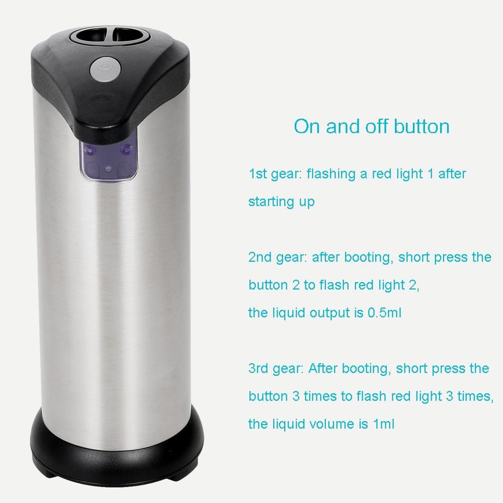 290ML Stainless Steel IR Sensor Touchless Waterproof