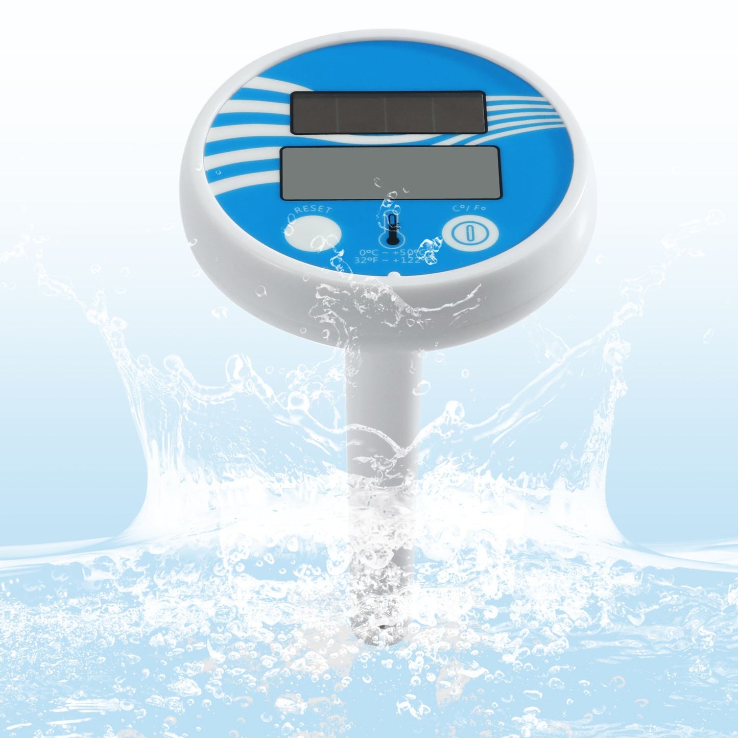 Solar Powered Swimming Pool Thermometer Digital Floating
