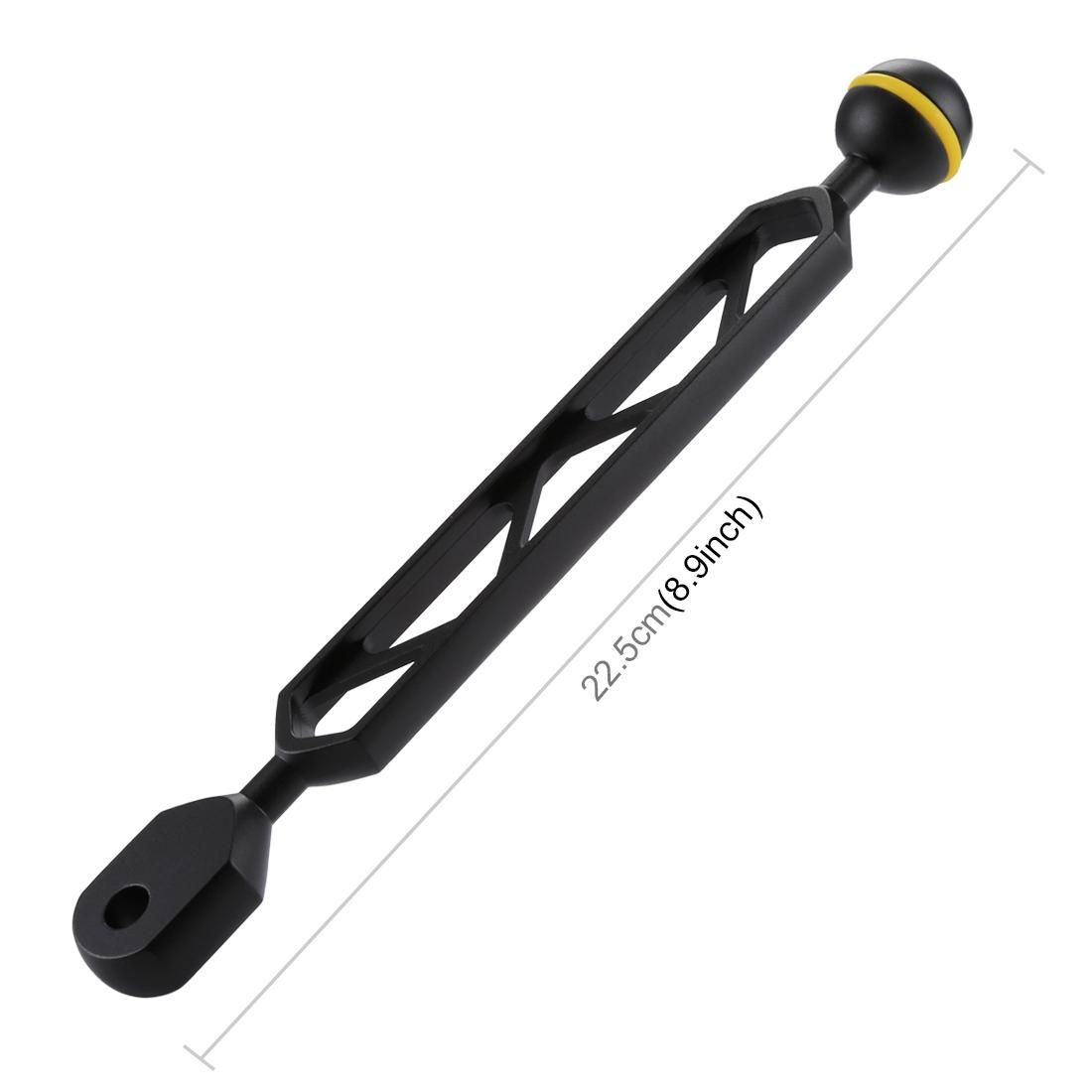 PULUZ 8 inch 20.3cm Aluminum Alloy Ball Arm for Underwater Torch / Video Light, Ball Diameter: 2.5cm