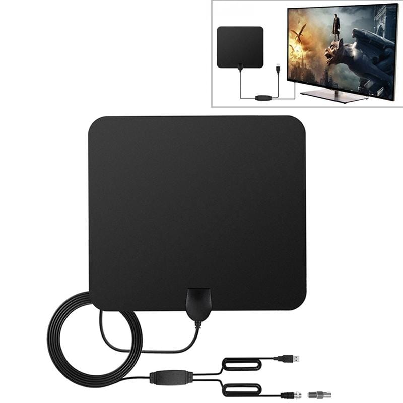 DVB-T2 ATSC 50 Miles Range 28dBi HD Digital Indoor Outdoor TV Antenna with 4m Coaxial Cable