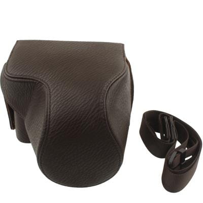 Leather Camera Case Bag for Canon SX30 (Coffee)
