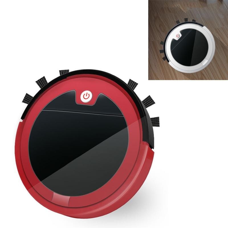Home Smart Sweeping Robot Planning Route Remote Control Large Suction Cleaner Sweeper (Red Black)