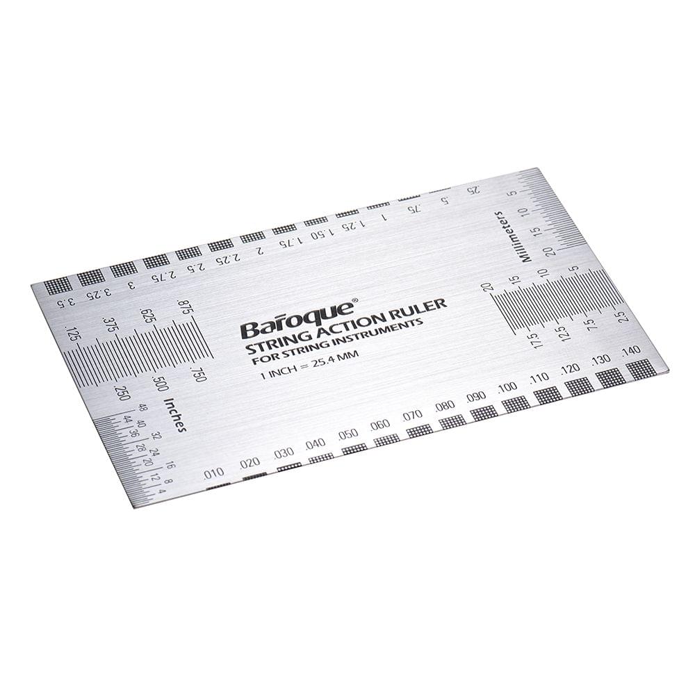 String Action Ruler Gauge Tool in/mm for Guitar Bass