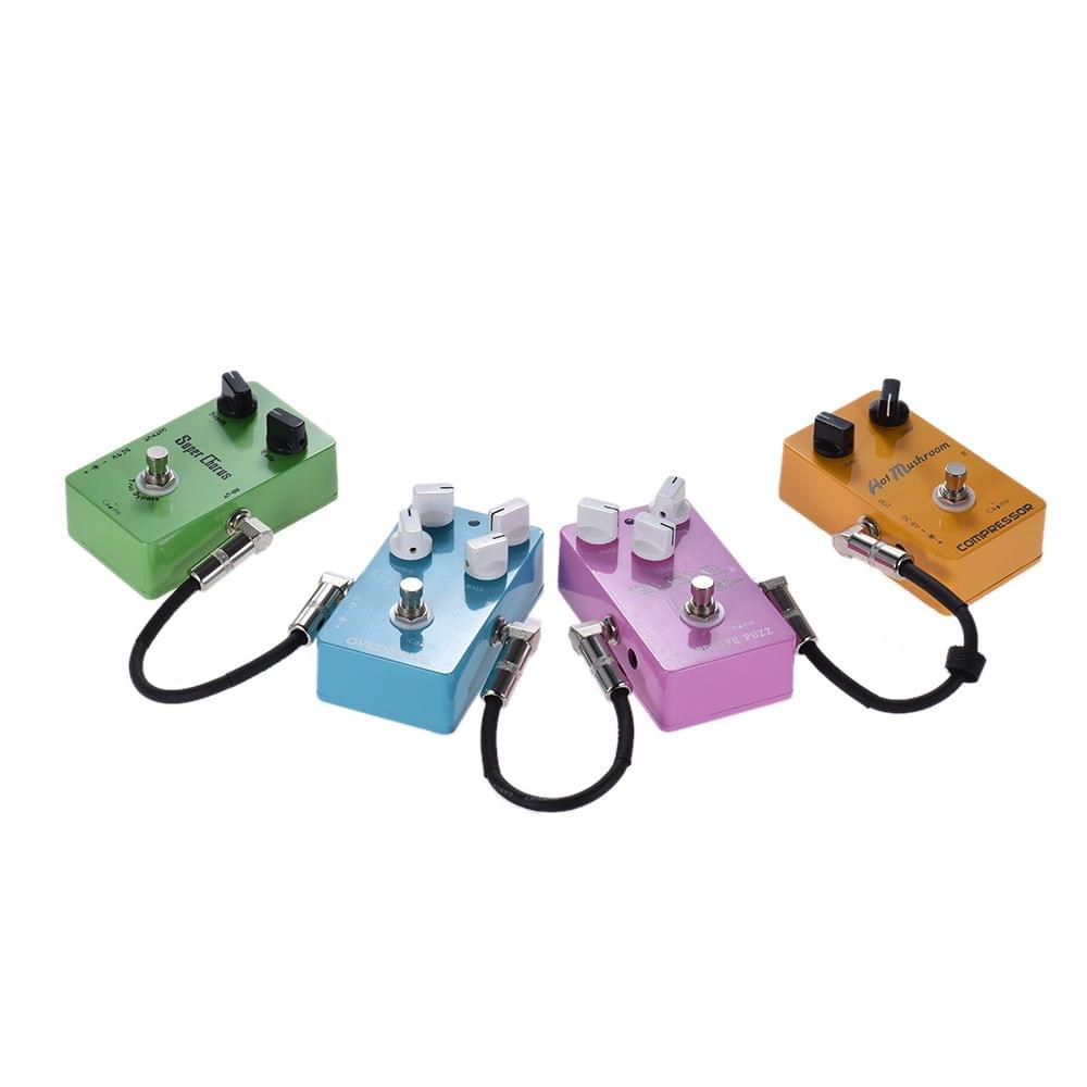 Uniqkart 6-Pack Guitar Effect Pedal Instrument Patch Cable - 15cm 6pcs