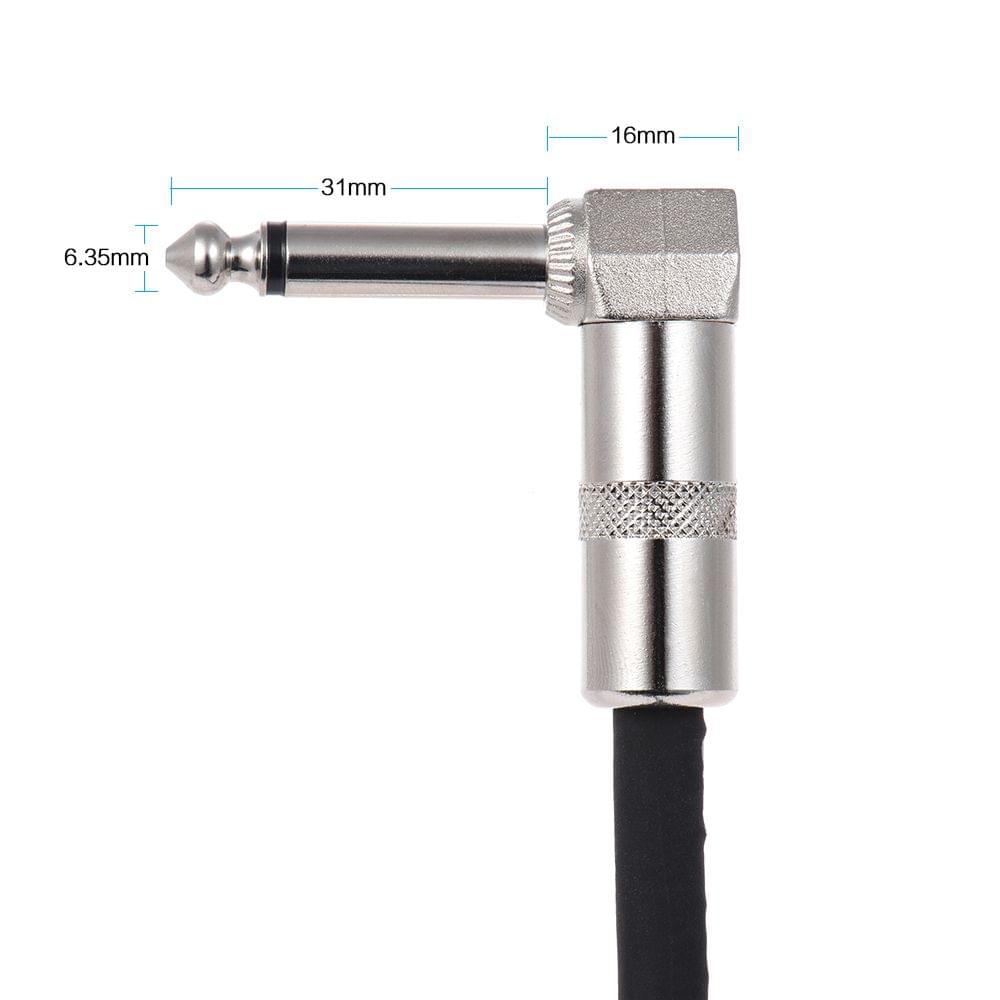 Uniqkart 3-Pack Guitar Effect Pedal Instrument Patch Cable - 30cm 3pcs