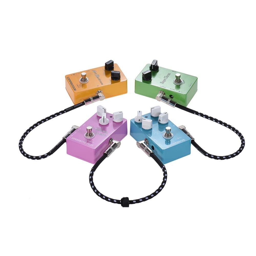 Uniqkart 3-Pack Guitar Effect Pedal Instrument Patch Cable - 30cm 3pcs