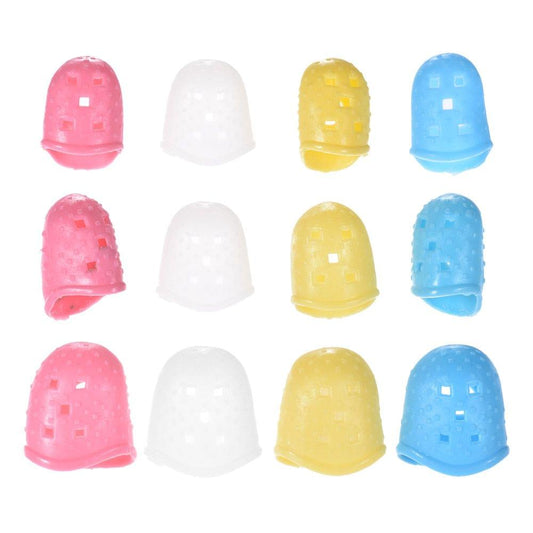 12pcs Guitar Fingertip Protectors Silicone Finger Guards for