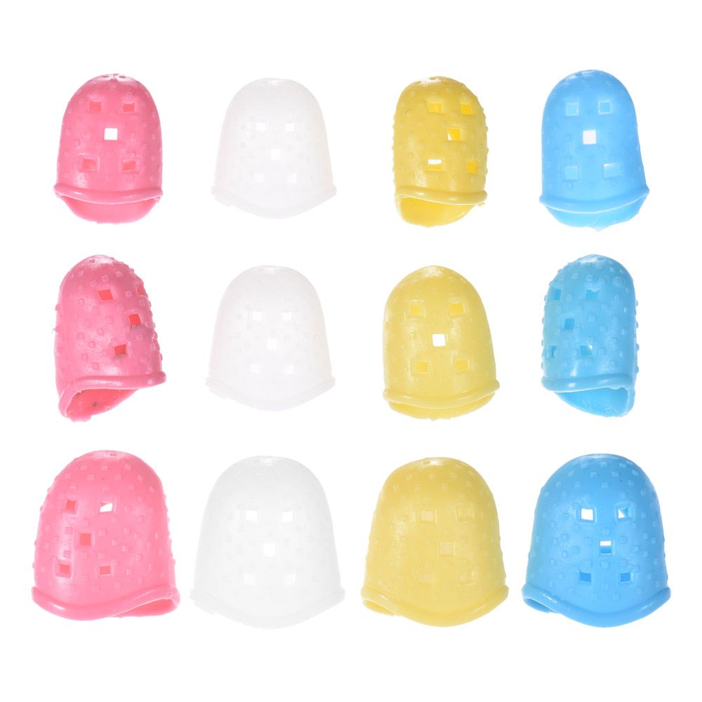 12pcs Guitar Fingertip Protectors Silicone Finger Guards for