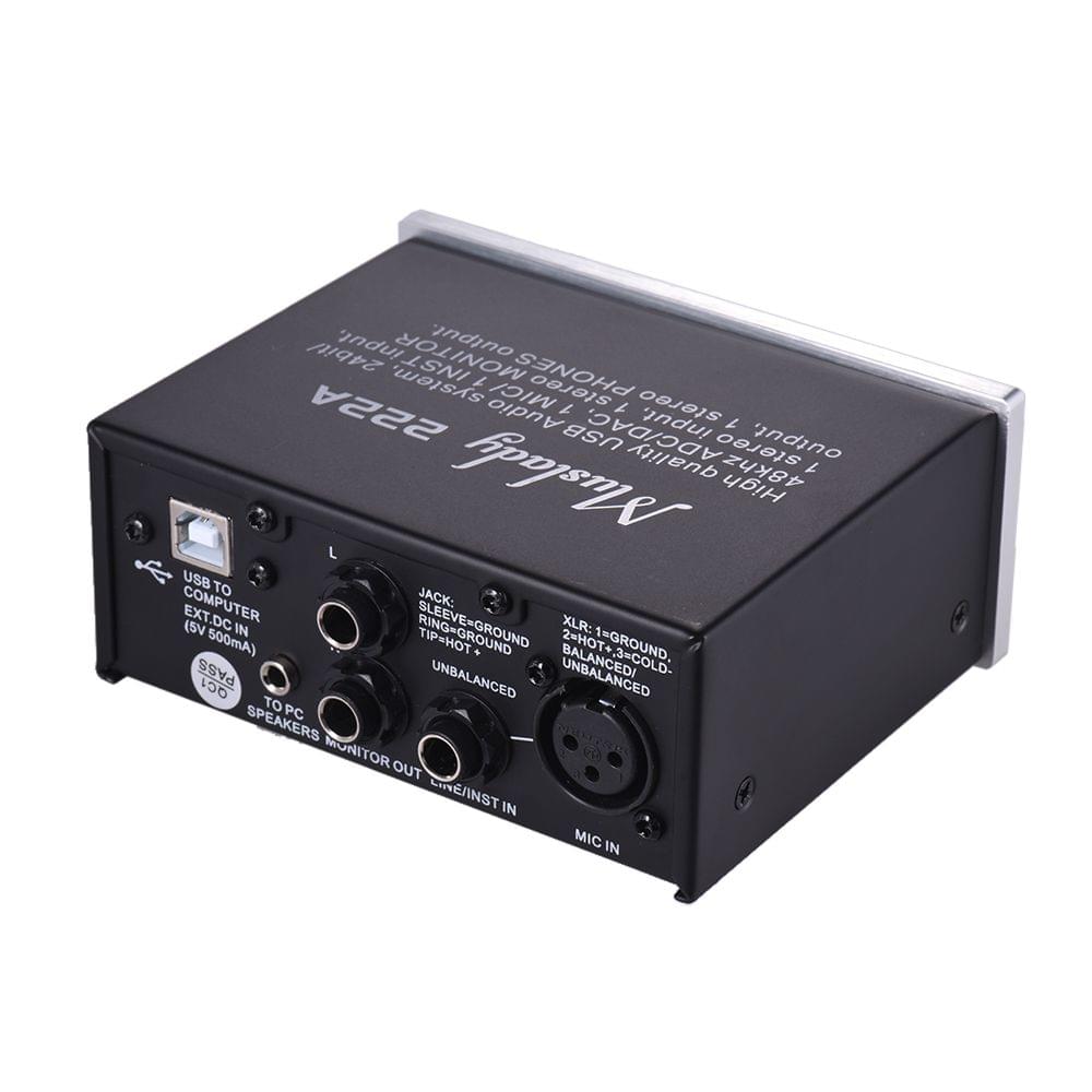 Muslady 222A 2-Channel USB Audio System Interface External - Muslady