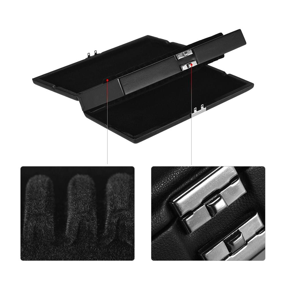 Black Oboe Reed Case Bassoon Reed Case  PU Leather Wooden