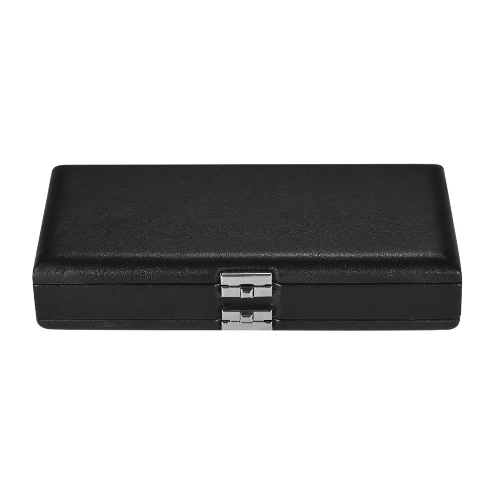 Black Oboe Reed Case Bassoon Reed Case  PU Leather Wooden