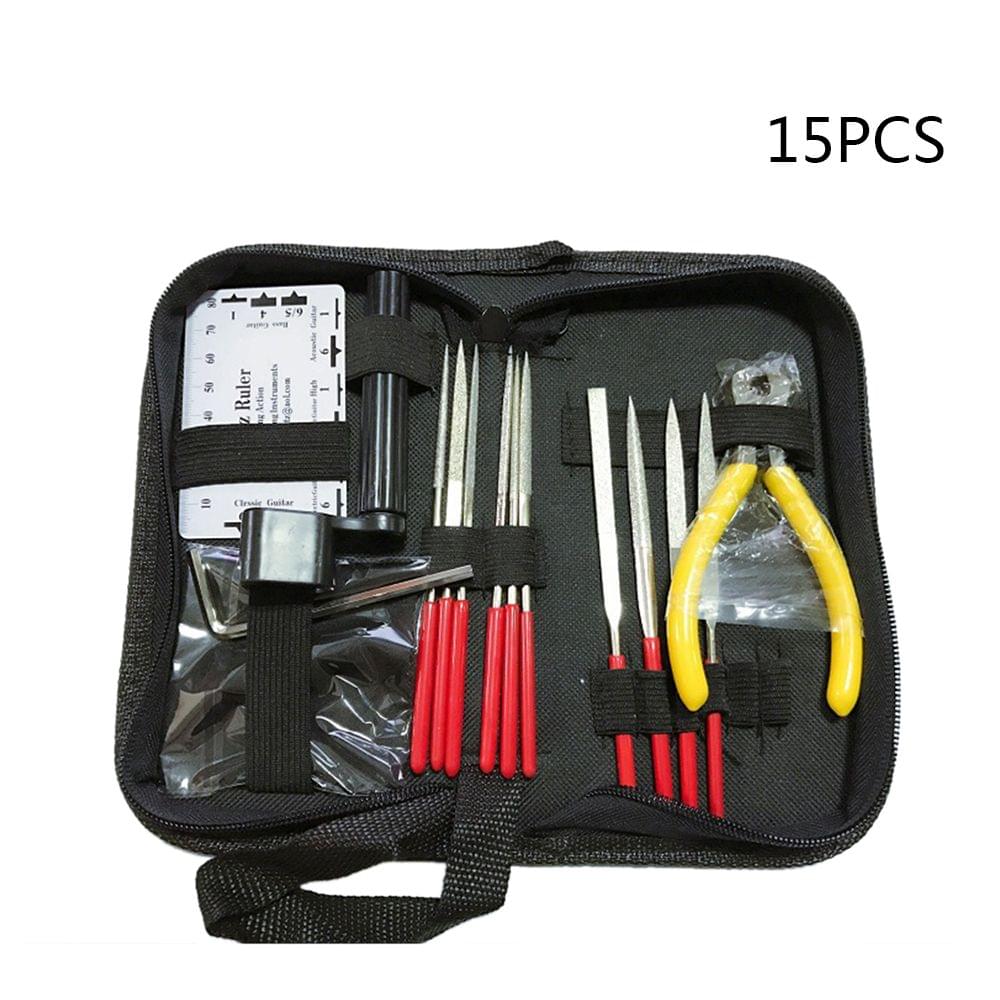 15Pcs Guitar Care Tool Repair Maintenance Tech Kit Set
