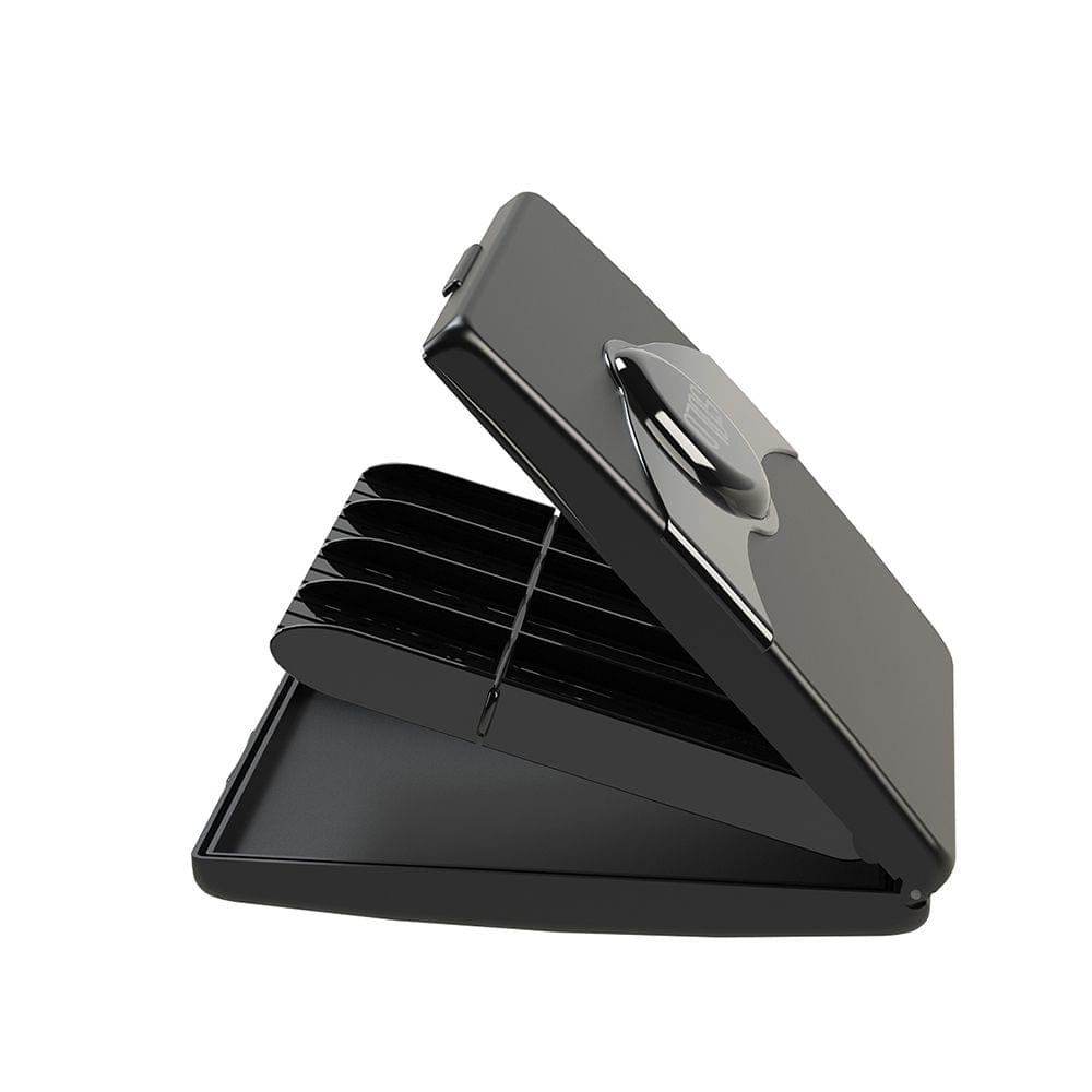 Black Reeds Case Holder Box ABS 8pcs Reeds Capacity for
