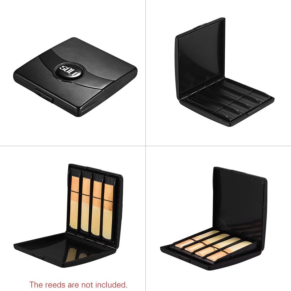 Black Reeds Case Holder Box ABS 8pcs Reeds Capacity for