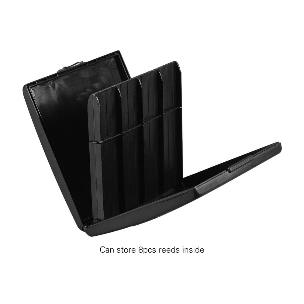 Black Reeds Case Holder Box ABS 8pcs Reeds Capacity for